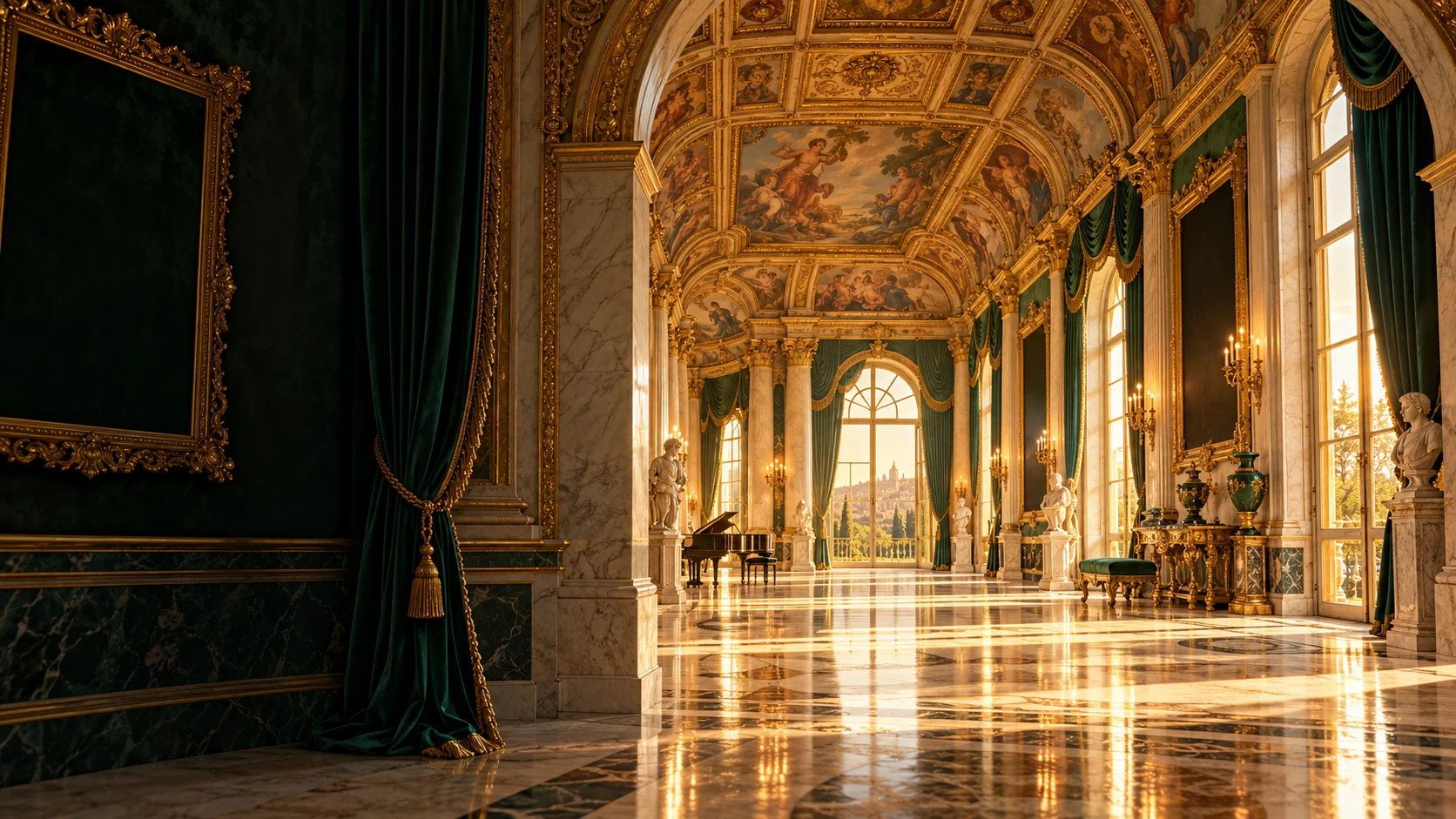 Renaissance palace gallery, the setting for the Royal Road artist collection